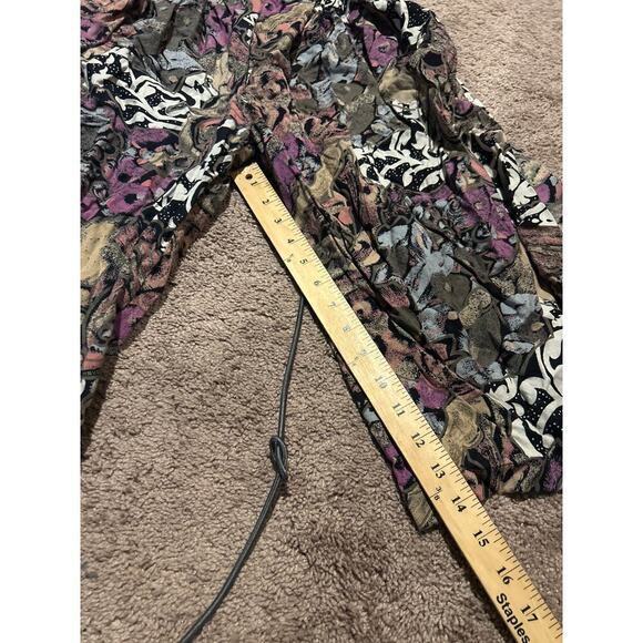 Way to Go brand chino shorts floral paisley print knee length dress gaucho pants - Picture 10 of 10